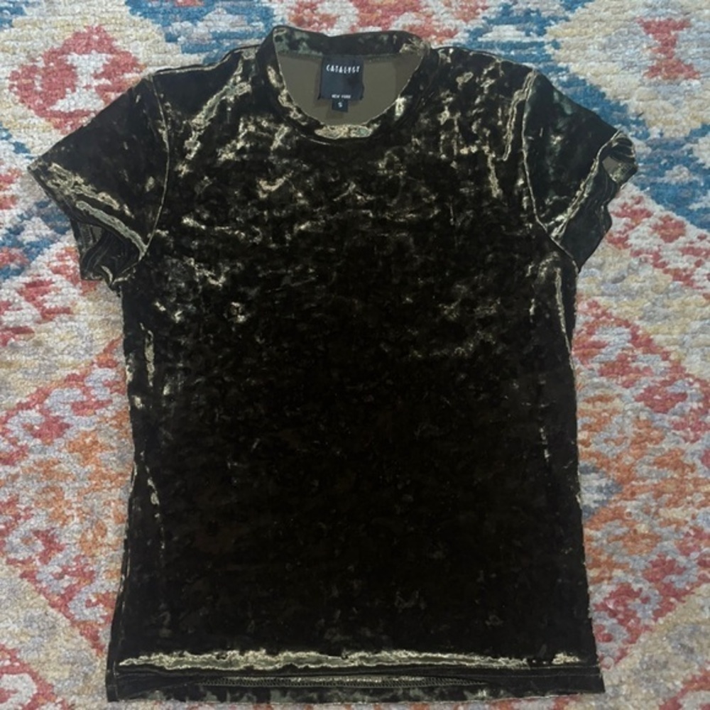 VINTAGE- Catalyst New York Velvet top - small